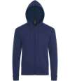 01714 Stone SOL'S Stone Zip Hooded Sweatshirt French Navy colour image